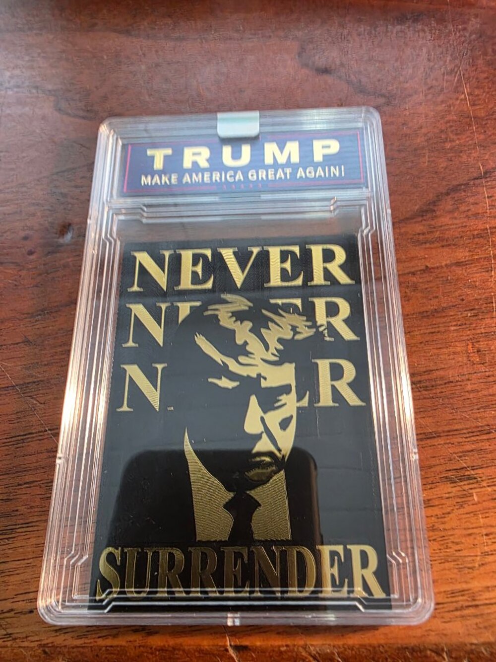 DONALD TRUMP COLLECTORS CARD SLABBED